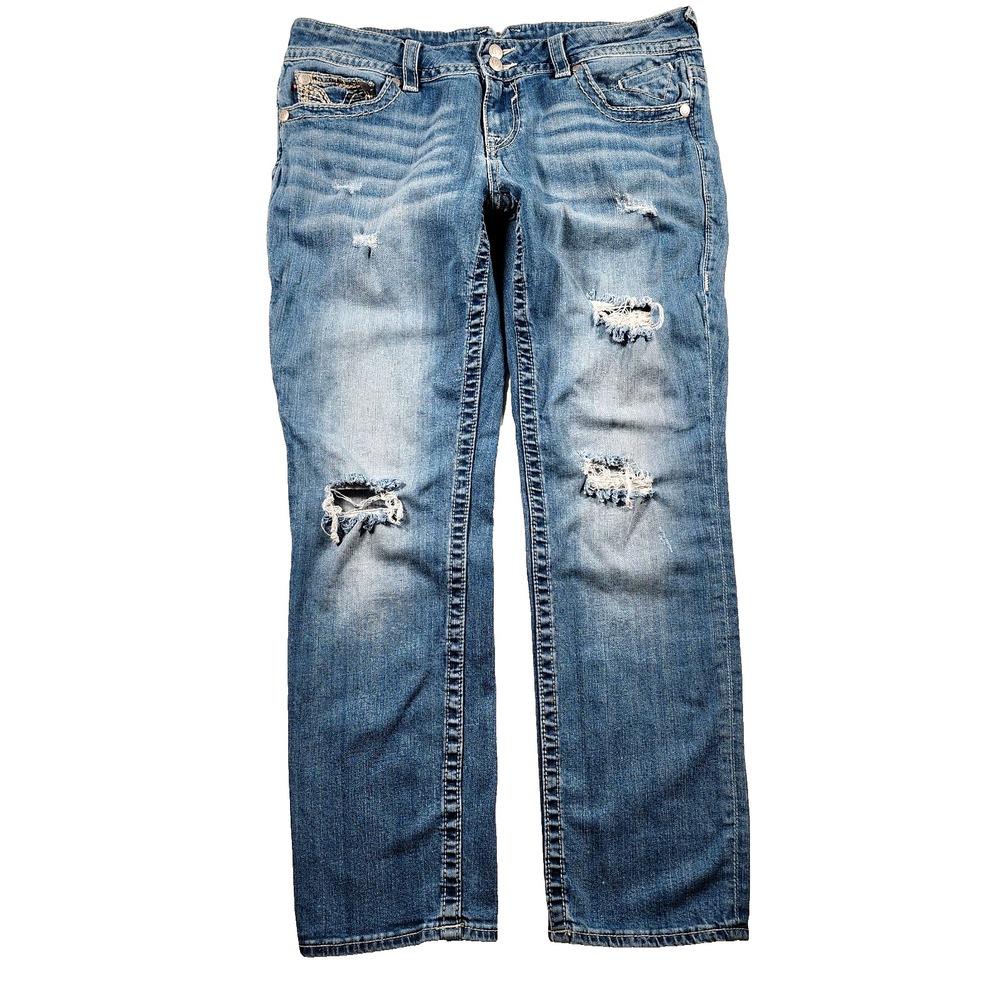 Y2K Vigoss Jeans Womens 13 / 14 The Chelsea Boyfriend Low Rise Baggy Straight